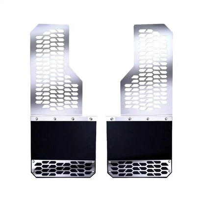 Putco Polished Stainless Steel HEX Steel Mud Skins - Rear Pair |78045| - Fits Dodge Ram 3500 2019-2027 Dually