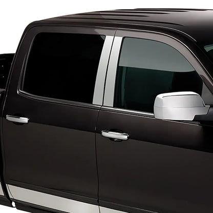 Putco Stainless Steel Pillar Posts Trim Kits |402523| - Fits Dodge Ram Truck 1500 2019-2027 Quad Cab Crew Cab