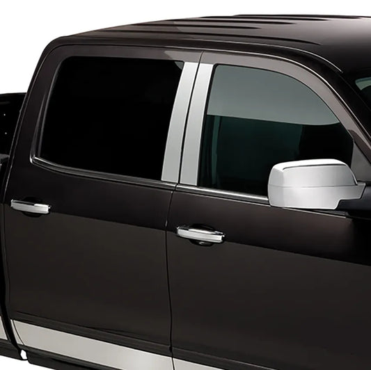 Putco Stainless Steel Pillar Posts Trim Kits |402523| - Fits Dodge Ram Truck 1500 2019-2027 Quad Cab Crew Cab