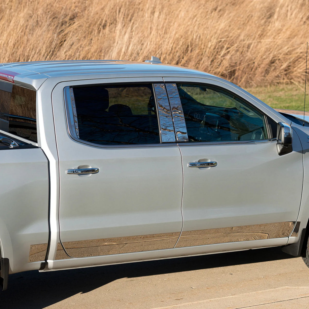 Putco Pro Stainless Steel Rocker Panels Kit |3751240| Fits Chevy Silverado 1500, GMC Sierra 1500 2019-2026 Regular Cab 8' Bed