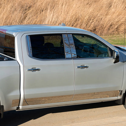 Putco Pro Stainless Steel Rocker Panels Kit |3751243| Fits Chevy Silverado 1500, GMC Sierra 1500 2019-2026 Crew Cab 5'8" Bed