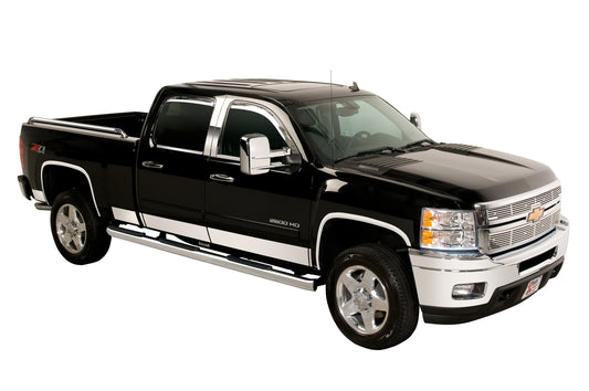 Putco Pro Stainless Steel Rocker Panels Kit |3751243| Fits Chevy Silverado 1500, GMC Sierra 1500 2019-2026 Crew Cab 5'8" Bed