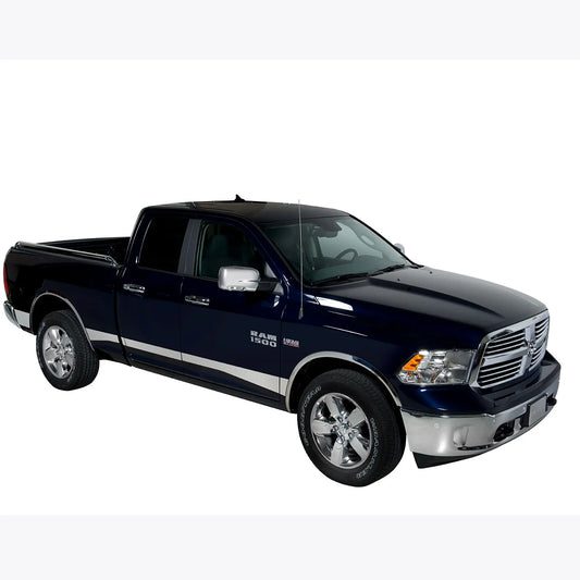 Putco Premium Stainless Steel Rocker Panels Kit |9751320| - Fits Dodge Ram Truck 1500 2019-2027 Quad Cab 6'4" Bed