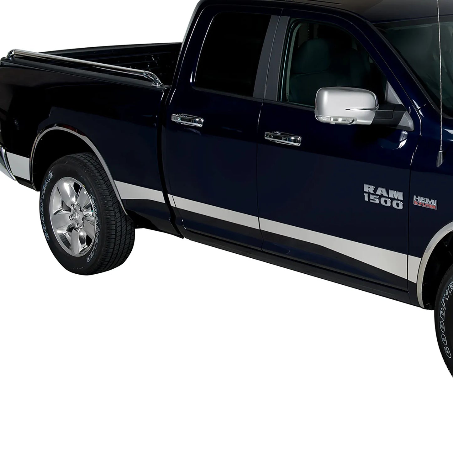Putco Pro Stainless Steel Rocker Panels Kit |3751322| Fits Dodge Ram Truck 1500 2019-2027 Crew Cab 5'7" Bed