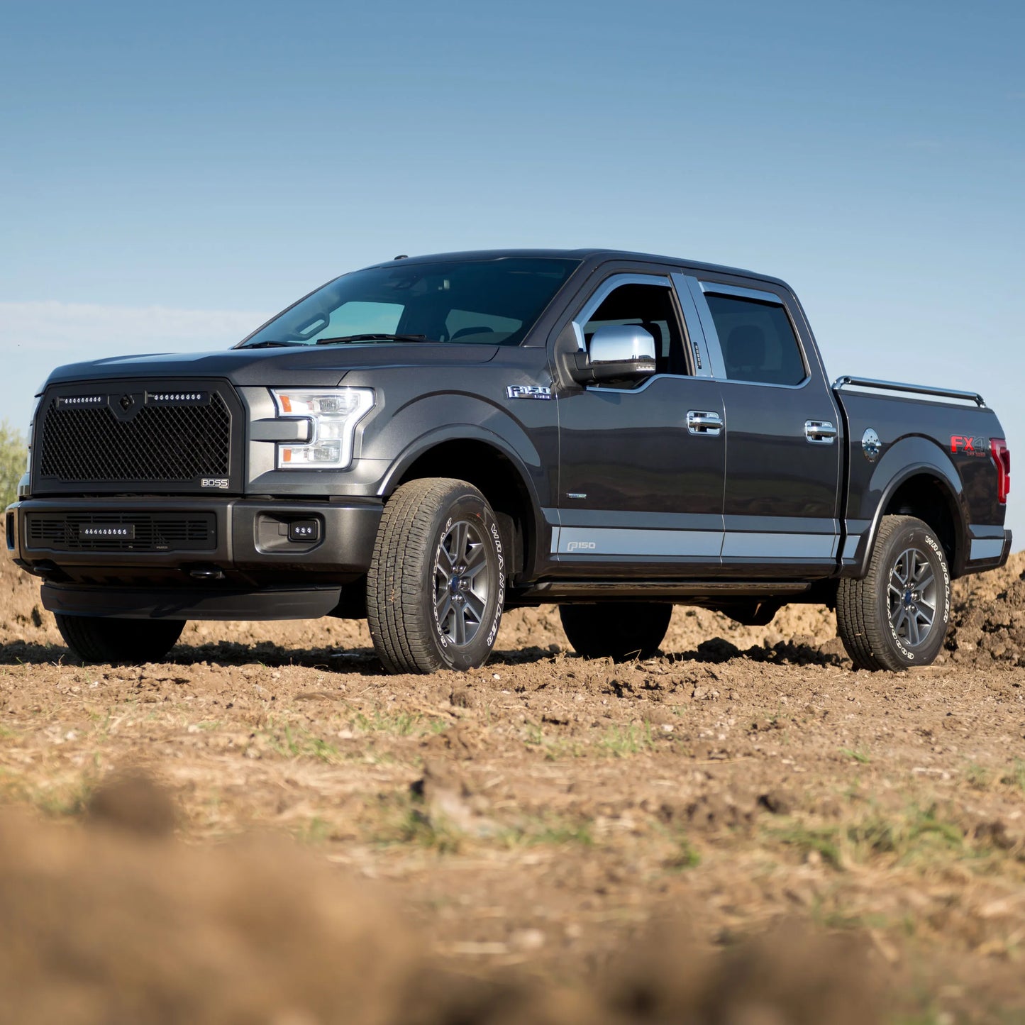Putco Stainless Steel F-150 Logo Rocker Panels Kit |9751469FD| - Fits Ford F150 2021-2027 Regular Cab 6'7" Bed