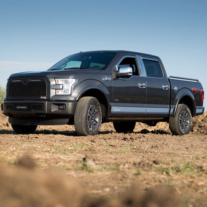 Putco Stainless Steel F-150 Logo Rocker Panels Kit |9751472FD| - Fits Ford F150 2021-2027 SuperCab 8' Bed