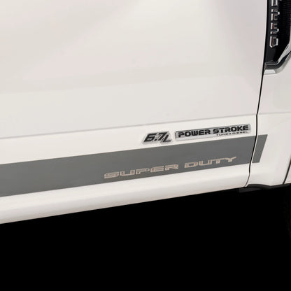 Putco Stainless Steel F-150 Logo Rocker Panels Kit |9751472FD| - Fits Ford F150 2021-2027 SuperCab 8' Bed