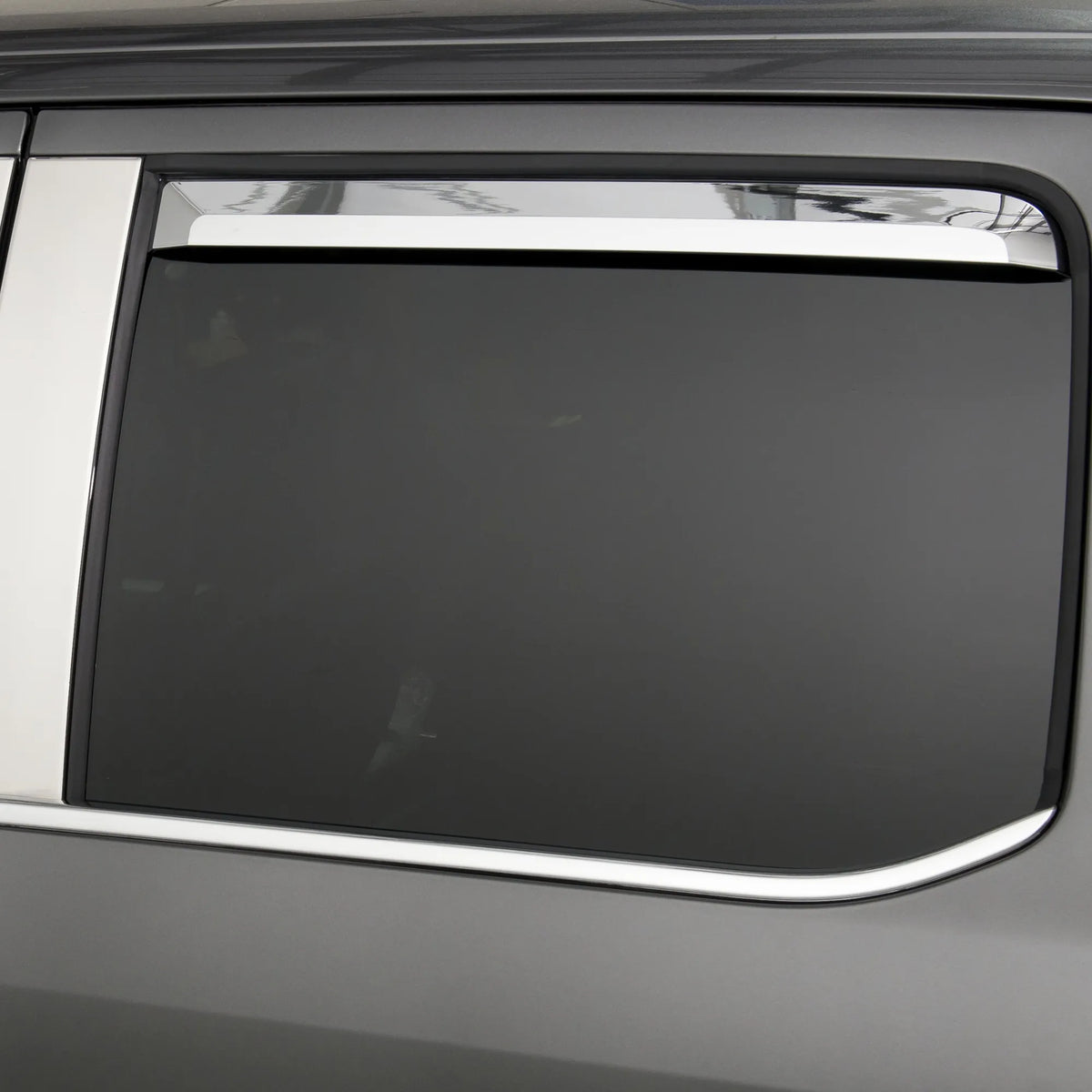 Putco Element Chrome Window Deflectors |480065| - Fits Ford F150 2015-2020 & Ford F250 / F350 / F450 / F550 2017-2022 SuperCrew/Crew Cab - Set of 4 - In Channel Install