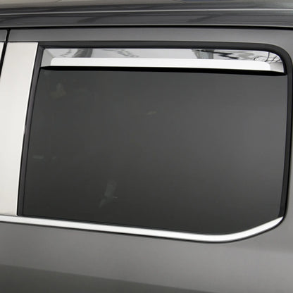 Putco Element Chrome Window Deflectors |480065| - Fits Ford F150 2015-2020 & Ford F250 / F350 / F450 / F550 2017-2022 SuperCrew/Crew Cab - Set of 4 - In Channel Install