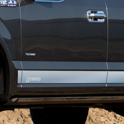 Putco Stainless Steel F-150 Logo Rocker Panels Kit |9751469FD| - Fits Ford F150 2021-2027 Regular Cab 6'7" Bed