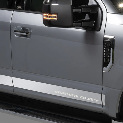 Putco Stainless Steel F-150 Logo Rocker Panels Kit |9751469FD| - Fits Ford F150 2021-2027 Regular Cab 6'7" Bed