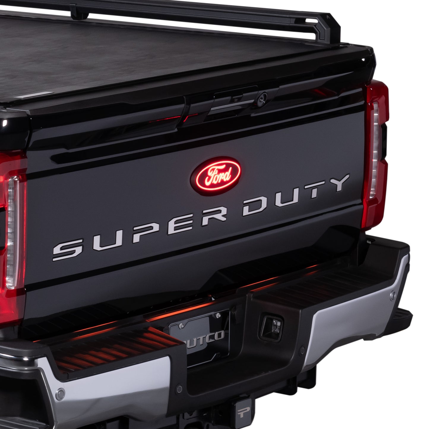 Putco Luminix LED Red Oval Tailgate LED Emblem |92604| - Fits Ford F150 / F250 / F350 / F450 2015-2027 (All models except Platinum or Limited)