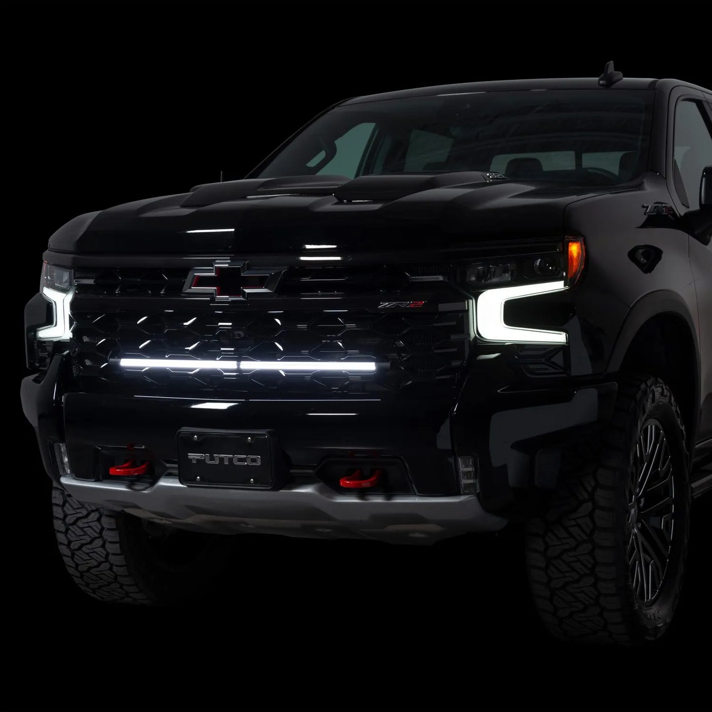 Putco Virtual DRL LED Grille Lights - 37" Light Bar |310037| - Fits Silverado/ Sierra 1500 15-26, 2500/3500 15-27, Ford Super Duty F250 / F350 / F450 11-27