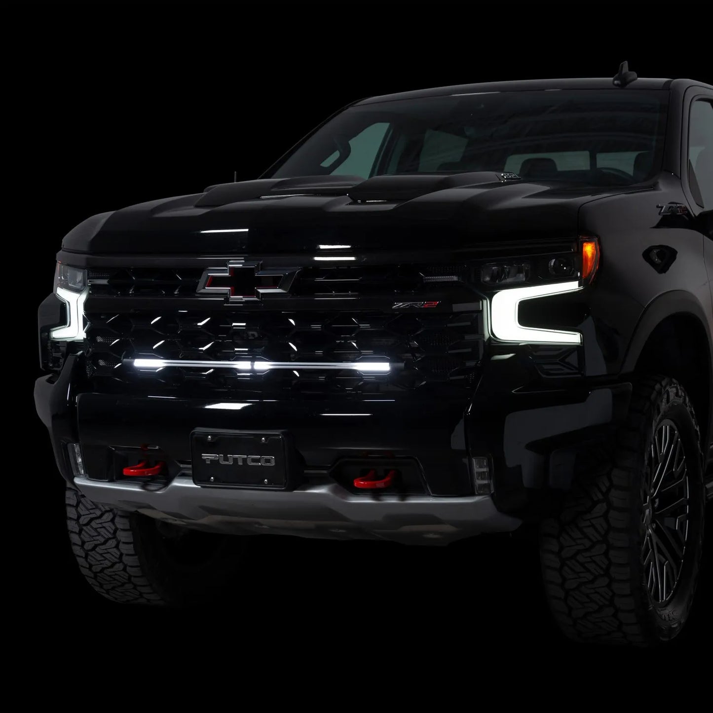 Putco Virtual DRL LED Grille Lights - 37" Light Bar |310037| - Fits Silverado/ Sierra 1500 15-26, 2500/3500 15-27, Ford Super Duty F250 / F350 / F450 11-27
