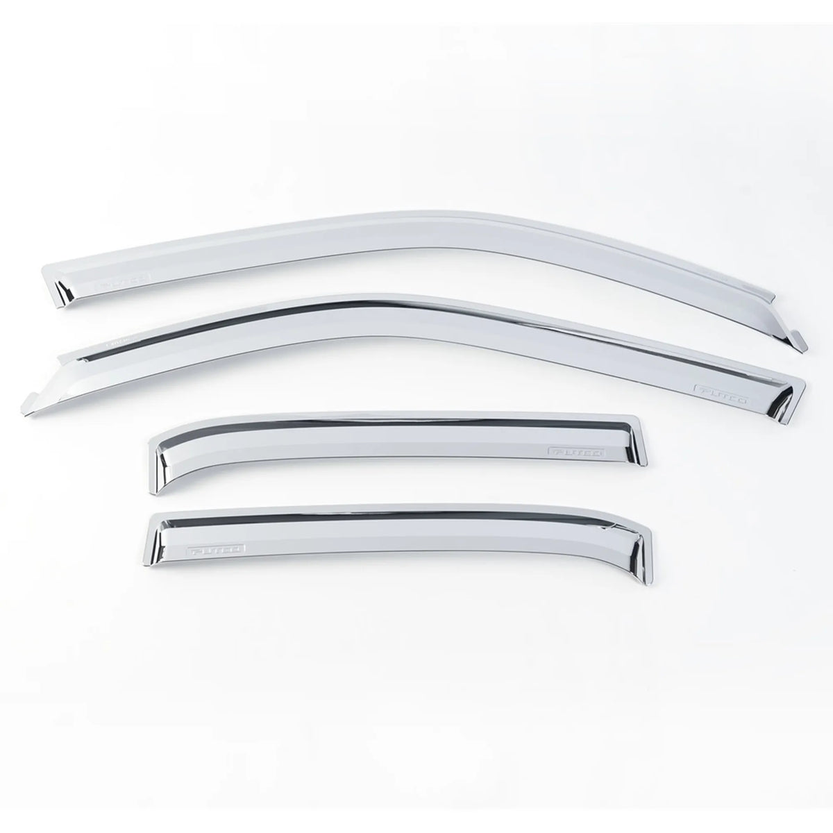 Putco Element Chrome Window Deflectors |480442| Fits Chevy Silverado/GMC Sierra 2014-2019 Double Cab - Set of 4 - in Channel Install