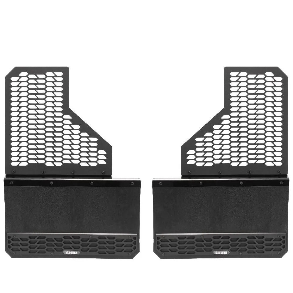 Putco Black HEX Mud Skins - Rear Pair |78255| - Fits Ford F350 / F450 2011-2016 Dually