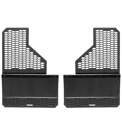 Putco Black HEX Mud Skins - Rear Pair |78255| - Fits Ford F350 / F450 2011-2016 Dually