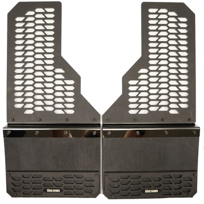 Putco Black HEX Mud Skins - Rear Pair |78255| - Fits Ford F350 / F450 2011-2016 Dually