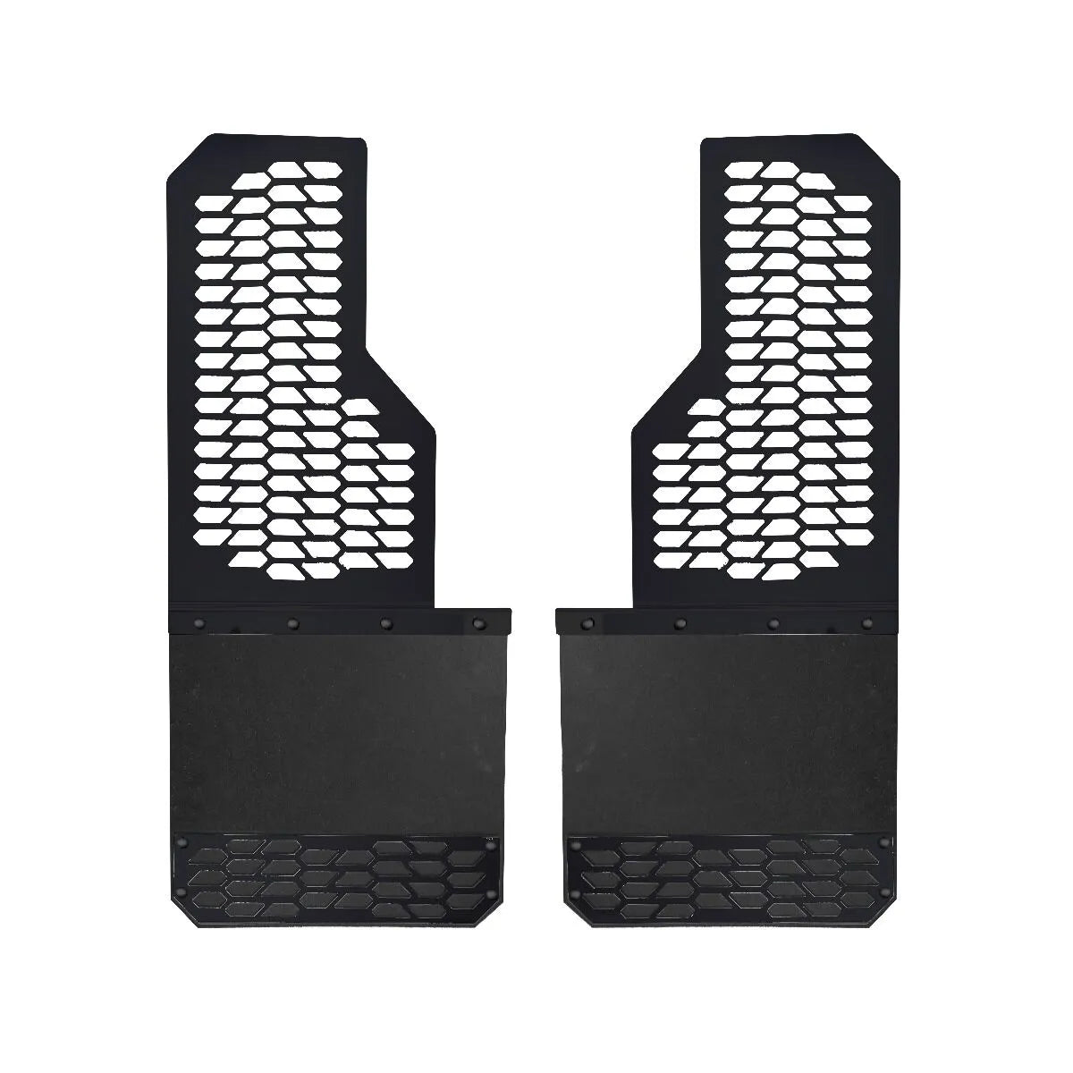 Putco Black HEX Mud Skins - Rear Pair |78255| - Fits Ford F350 / F450 2011-2016 Dually