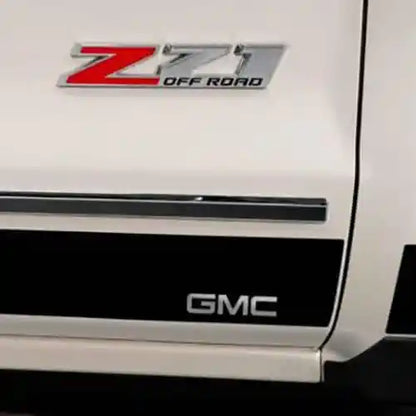 Putco Black Platinum GMC Logo Rocker Panels Kit |9751240BPGM-2| Fits 2019-2026 GMC Sierra 1500 Regular Cab 8' Bed