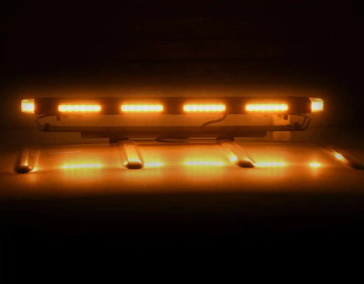 Putco Tri-Hornet LED Stealth Rooftop Strobe Light Bar (Amber, White & Blue), 16" Tri Color Strobe Light |950216|