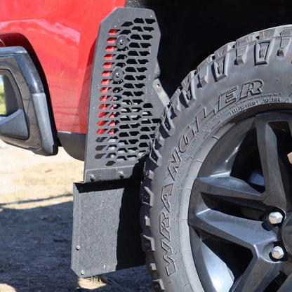 Putco Black HEX Mud Skins - Rear Pair |78255| - Fits Ford F350 / F450 2011-2016 Dually